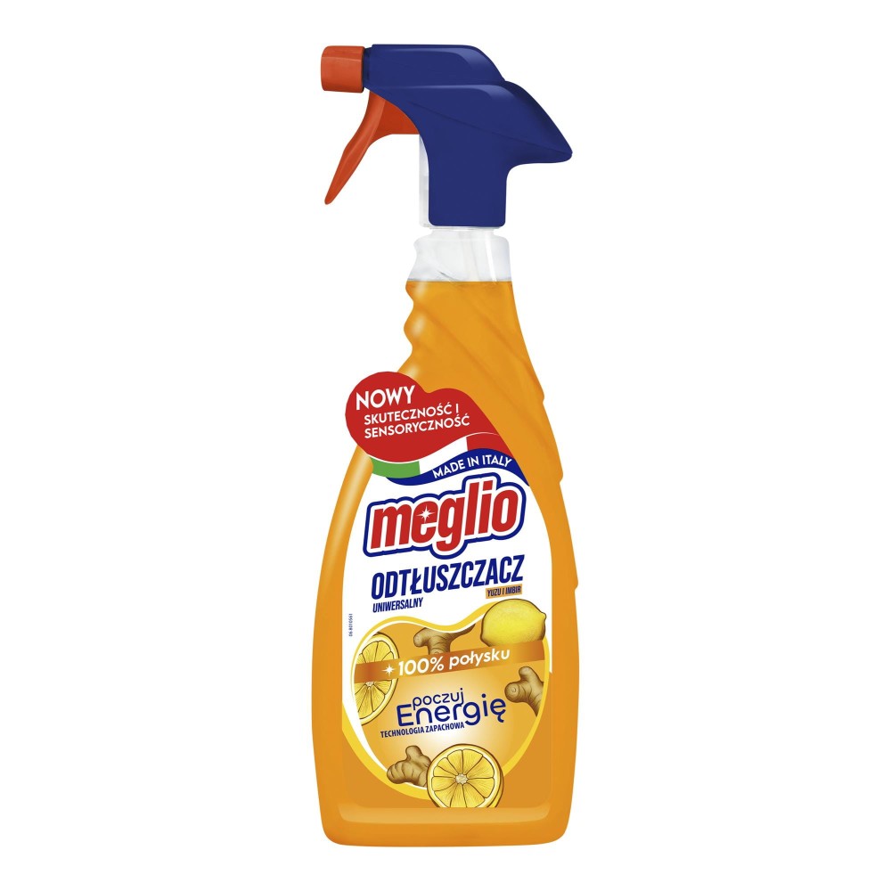 411654 MEGLIO SPRAY DO CZYSZCZENIA ODTŁUSZCZAJĄCY 750ML YUZU I IMBIR 'POCZUJ ENERGIĘ' 8003650030719