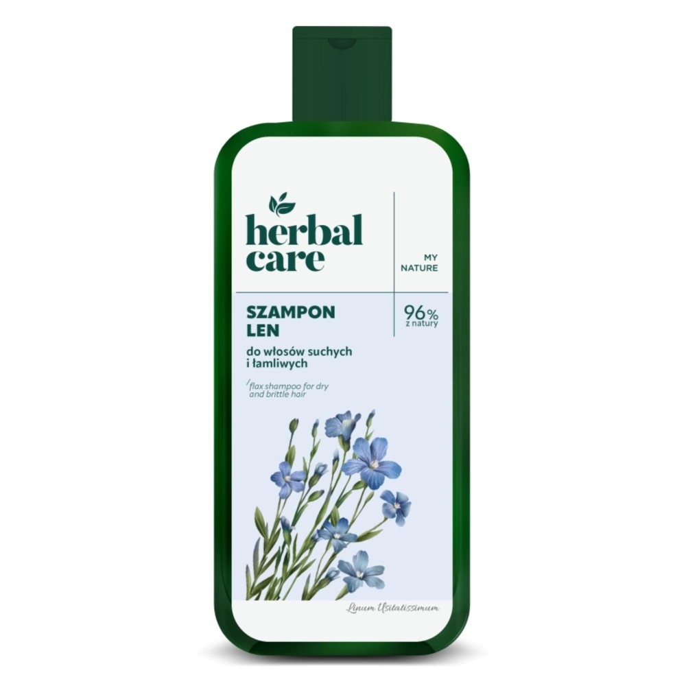 412849 HERBAL CARE SZAMPON DO WŁOSÓW 330ML LEN 5900117986158