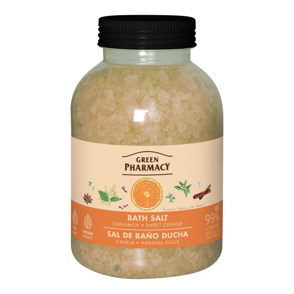 400058 GREEN PHARMACY SÓL DO KĄPIELI 1KG CINNAMON&SWEET ORANGE/CYNAMON&SŁODKA POMARAŃCZA 4823015945458