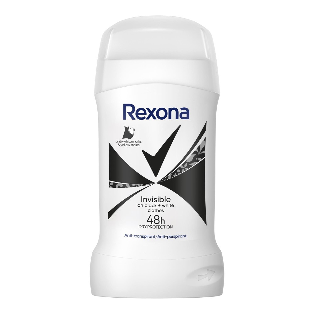 409071 REXONA DEZODORANT WOMEN STICK 50ML INVISIBLE ON BLACK&WHITE 59002734
