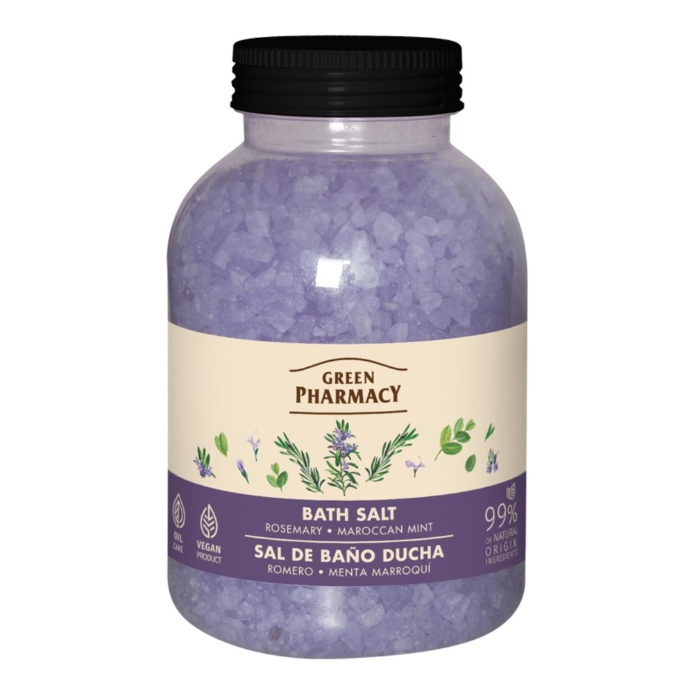 400062 GREEN PHARMACY SÓL DO KĄPIELI 1KG ROSEMARY&MAROCCAN MINT/ROZMARYN&MAROKAŃSKA MIĘTA 4823015945489