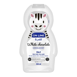 ON LINE LE PETIT ŻEL DO MYCIA CIAŁA,WŁOSÓW I TWARZY 350ML CZEKOLADOWY WHITE CHOCOLATE