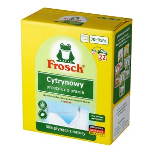 418676 FROSCH PROSZEK DO PRANIA 22P 1.45KG BIAŁE CYTRYNA 4001499960260