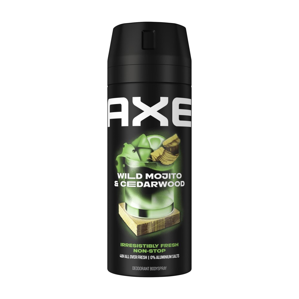 407393 AXE DEZODORANT SPRAY 150ML BODY SPRAY WILD GREEN MOJITO&CEDARWOOD 8720181027697