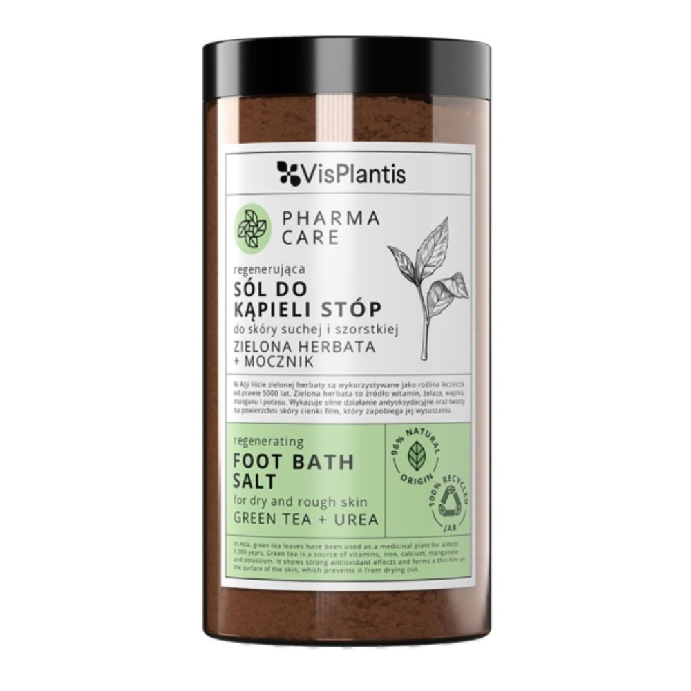 294568 VIS PLANTIS PHARMA CARE SÓL DO KĄPIELI STÓP 560G REGENERUJĄCA ZIELONA HERBATA+MOCZNIK 5907618137898