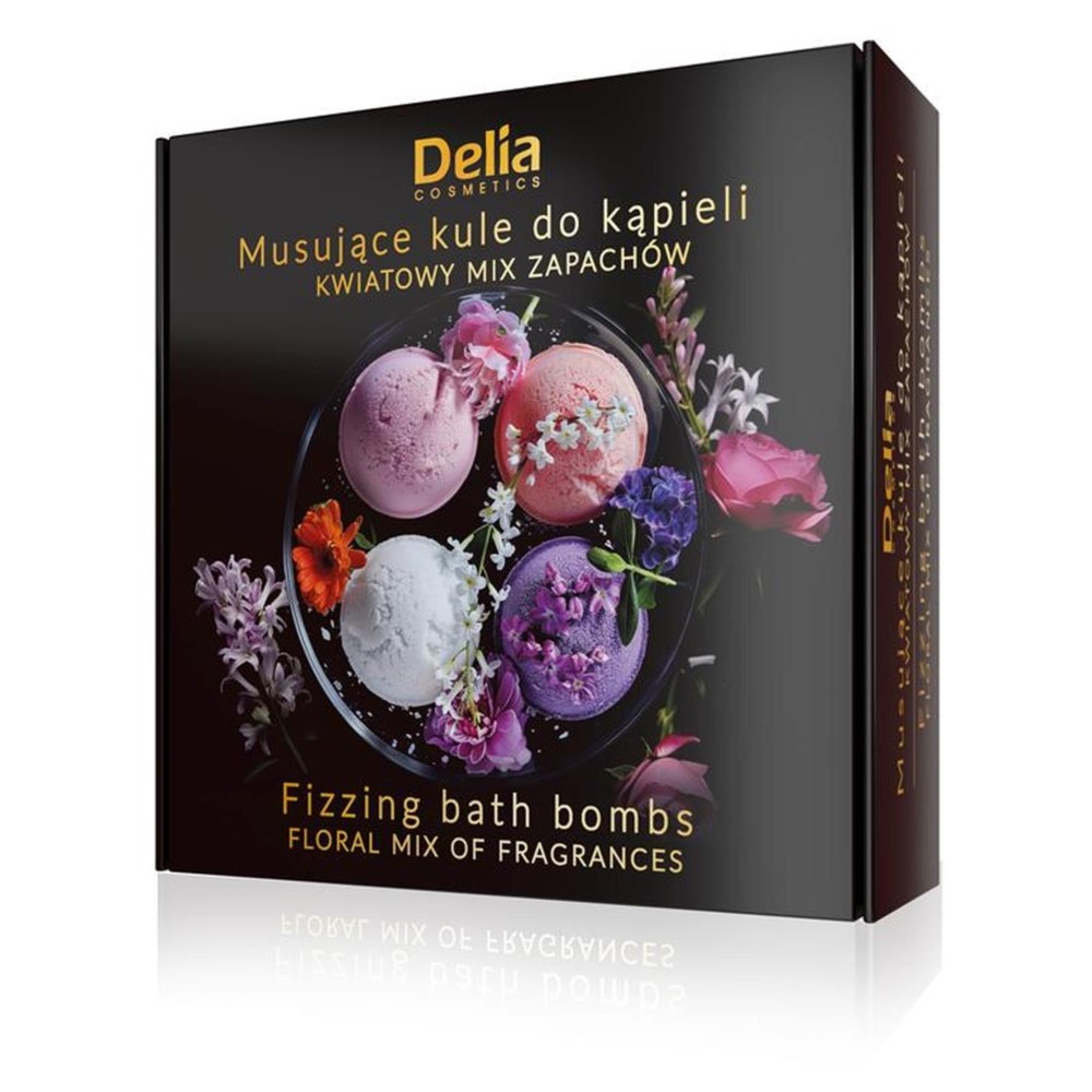 417818 DELIA ZESTAW PREZENTOWY KULA 4 SZT. KWIATOWY MIX 5906750810201