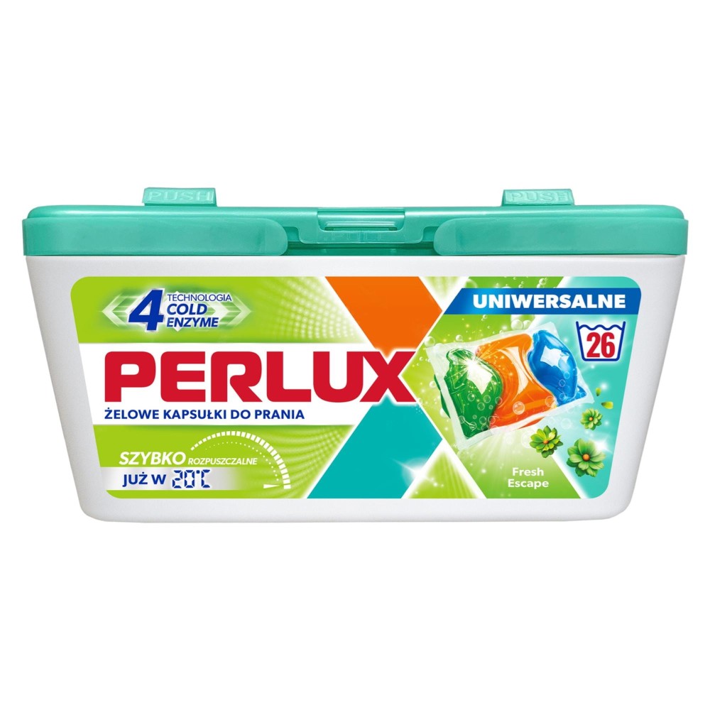 PERLUX KAPSUŁKI ŻELOWE DO PRANIA 26 SZT. UNIWERSALNE FRESH ESCAPE