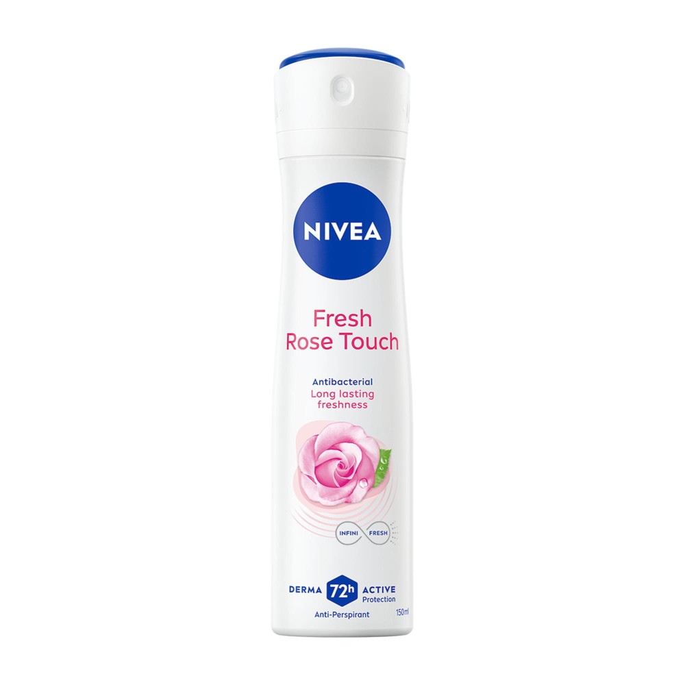258548 NIVEA DEZODORANT WOMEN SPRAY 150ML FRESH ROSE TOUCH 5900017078090