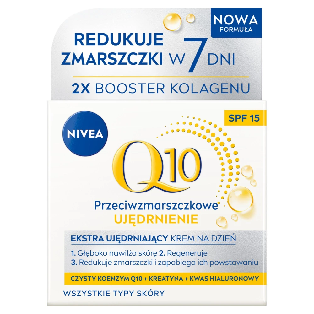 187168 NIVEA Q10 POWER KREM DO TWARZY 50ML DZIEŃ ODŻYWCZY SPF 15 4005808935895