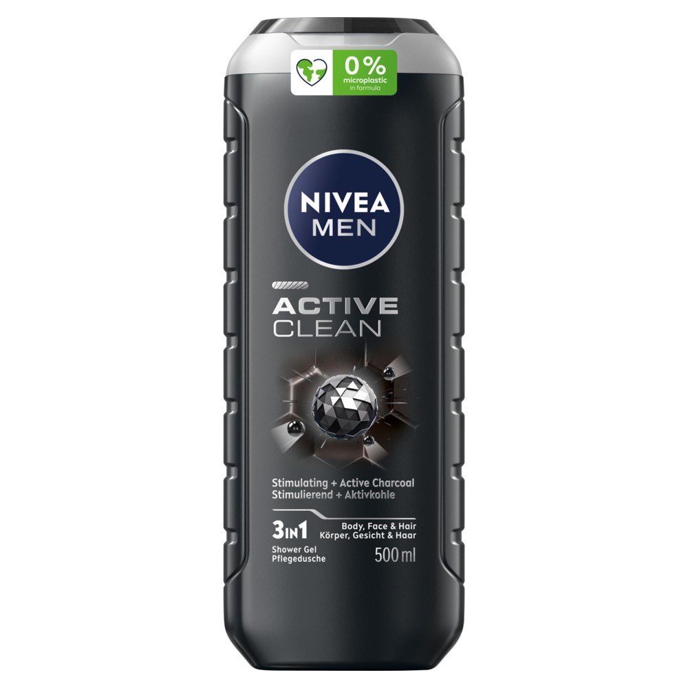 220573 NIVEA ŻEL POD PRYSZNIC MEN 500ML ACTIVE CLEAN 9005800243306
