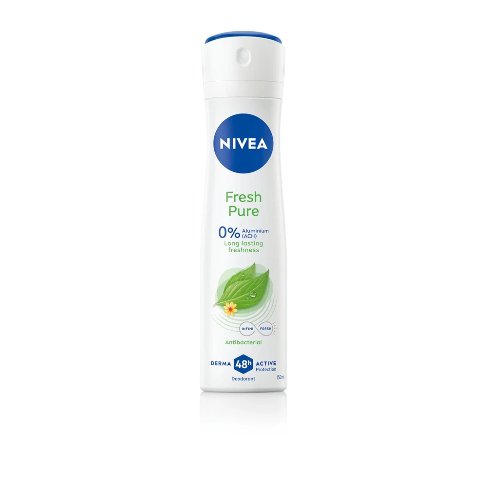 411067 NIVEA DEZODORANT WOMEN SPRAY 150ML FRESH PURE 4005808728695