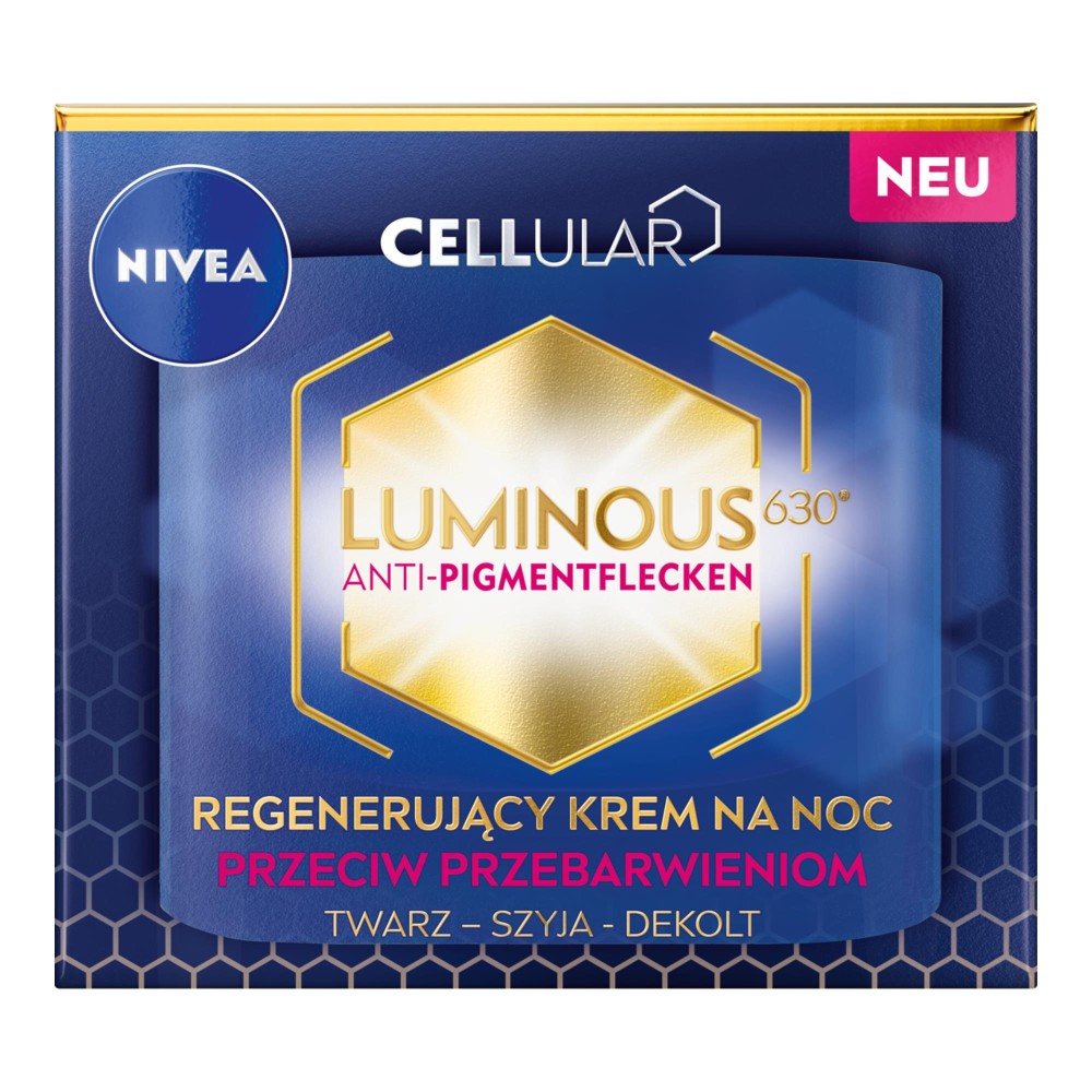 272321 NIVEA CELLULAR LUMINOUS KREM DO TWARZY 50ML NOC REGENERUJĄCY PRZECIW PRZEBARWIENIOM 4005900884107