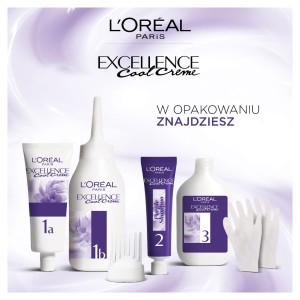 256502 LOREAL EXCELLENCE FARBA KOLORYZUJĄCA  8.11 ULTRAPOPIELATY JASNY BLOND / ULTRA ASH LIGHT BLONDE 3600523940264