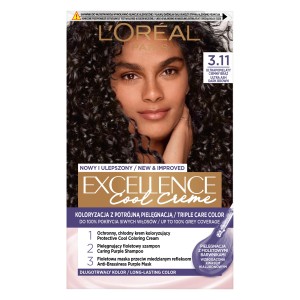 256497 LOREAL EXCELLENCE FARBA KOLORYZUJĄCA  3.11 ULTRAPOPIELATY CIEMNY BRĄZ / ULTRA ASH DARK BROWN 3600523940011