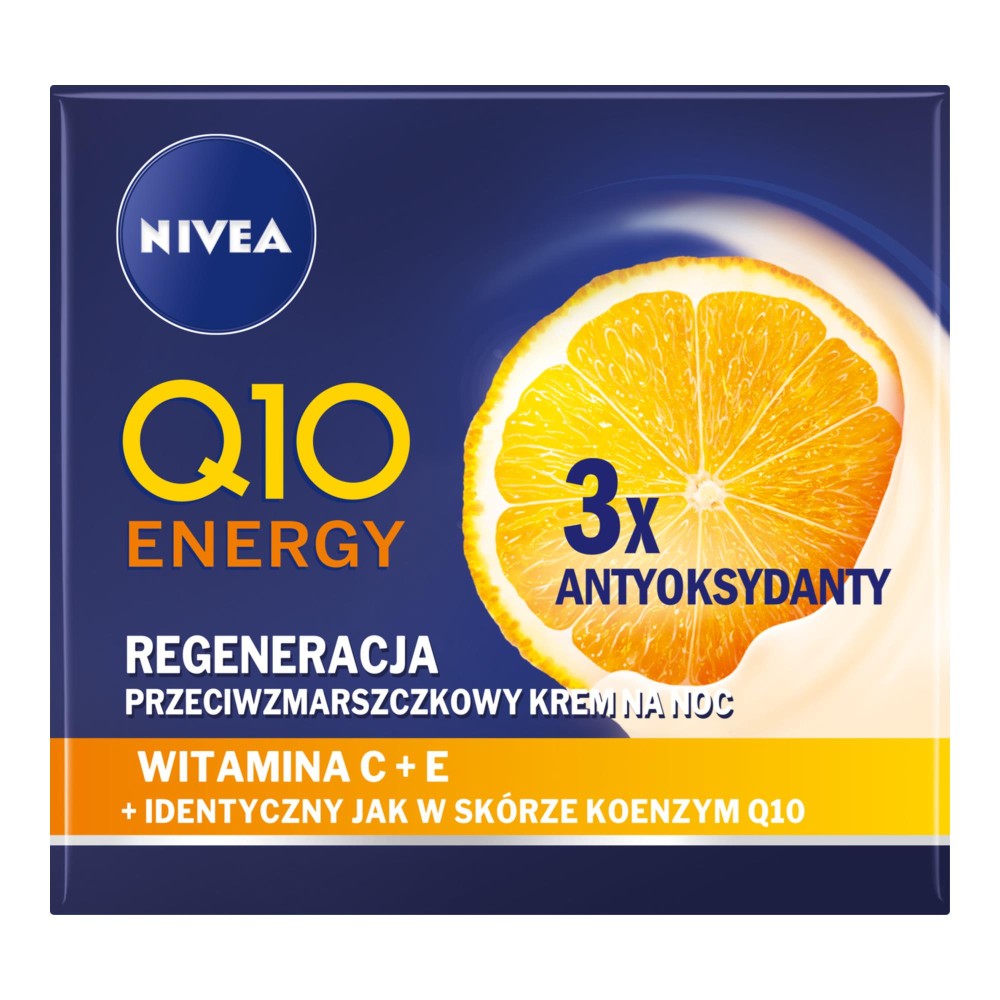 256220 NIVEA Q10 ENERGY KREM DO TWARZY 50ML NOC REGENERACJA PRZECIWZMARSZCZKOWY 4005900777263