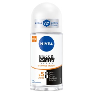 NIVEA DEZODORANT WOMEN ROLL-ON 50ML BLACK&WHITE INVISIBLE ULTIMATE IMPACT