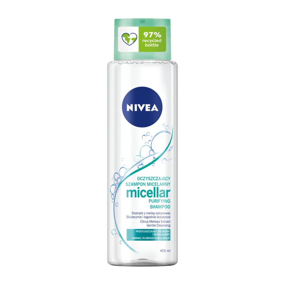 239323 NIVEA SZAMPON DO WŁOSÓW 400ML MICELARNY GŁĘBOKO OCZYSZCZAJĄCY 5900017059549