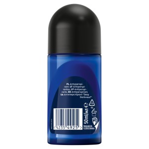226862 NIVEA DEZODORANT MEN ROLL-ON 50ML DEEP BLACK CARBON DARK WOOD 42354925