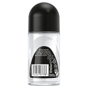 226828 NIVEA DEZODORANT MEN ROLL-ON 50ML BLACK&WHITE INVISIBLE FRESH 42349778