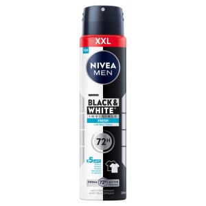 217984 NIVEA DEZODORANT MEN SPRAY 250ML BLACK&WHITE INVISIBLE FRESH 5900017055695