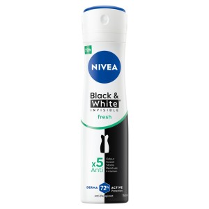 NIVEA DEZODORANT WOMEN SPRAY 150ML BLACK&WHITE INVISIBLE FRESH