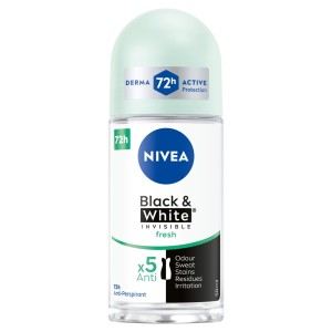 NIVEA DEZODORANT WOMEN ROLL-ON 50ML BLACK&WHITE INVISIBLE FRESH