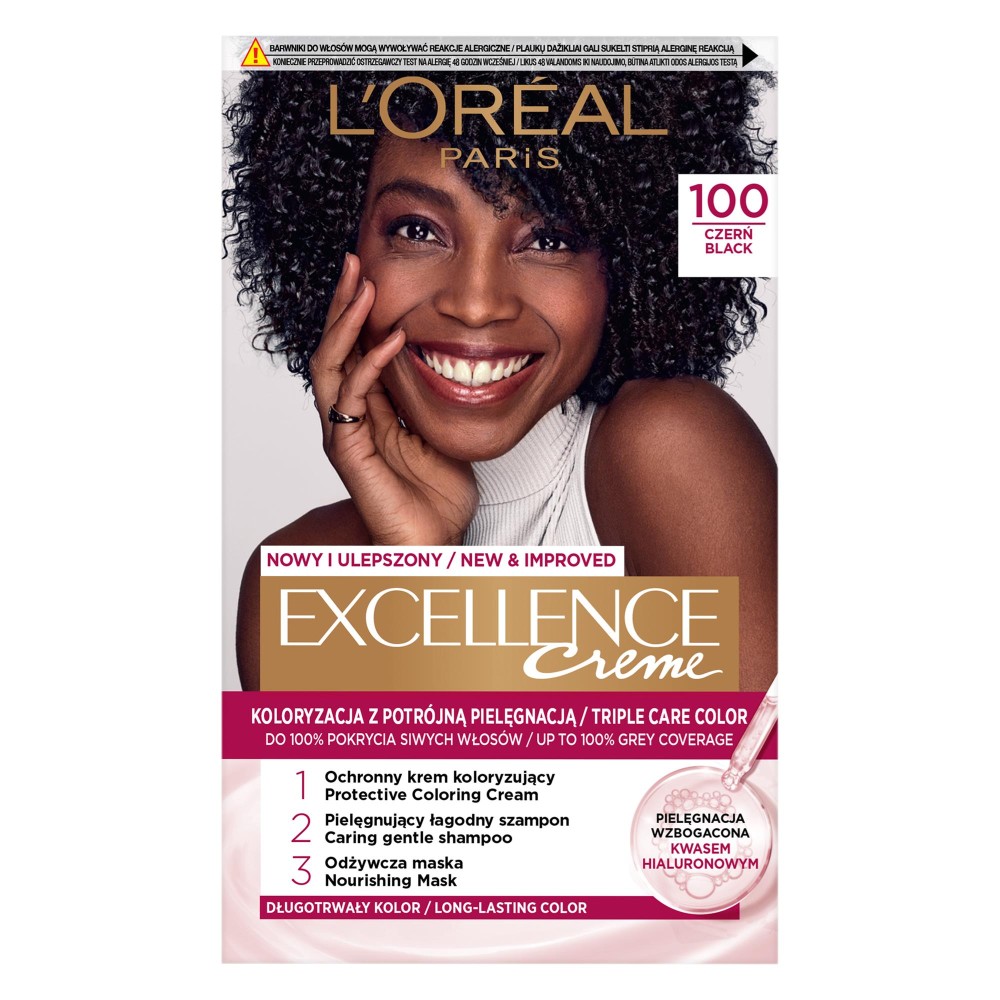 209214 LOREAL EXCELLENCE FARBA KOLORYZUJĄCA   1    CZERŃ 3600523320288