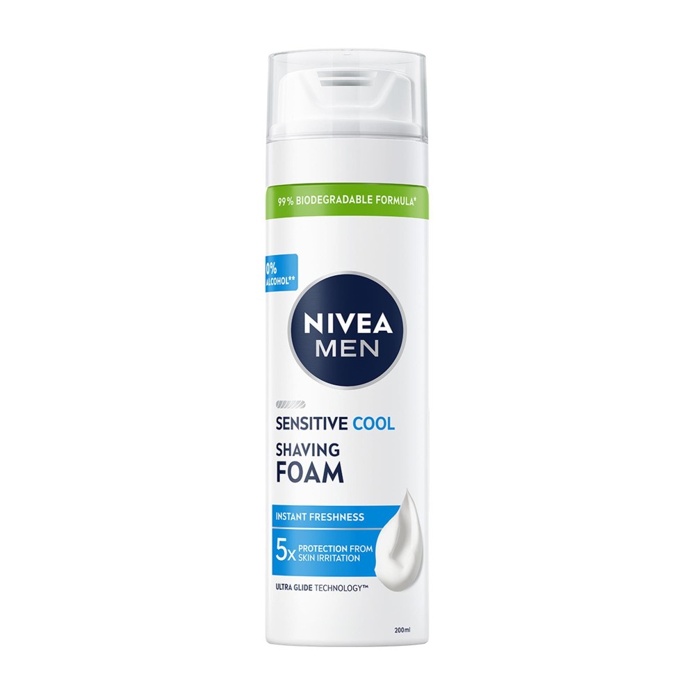 191795 NIVEA MEN PIANKA DO GOLENIA 200ML SENSITIVE COOLING 5900017045122