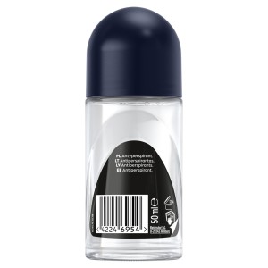 182055 NIVEA DEZODORANT MEN ROLL-ON 50ML BLACK&WHITE INVISIBLE ORIGINAL 42246954
