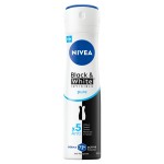NIVEA DEZODORANT WOMEN SPRAY 150ML BLACK&WHITE INVISIBLE PURE