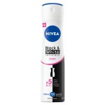 NIVEA DEZODORANT WOMEN SPRAY 150ML BLACK&WHITE INVISIBLE CLEAR