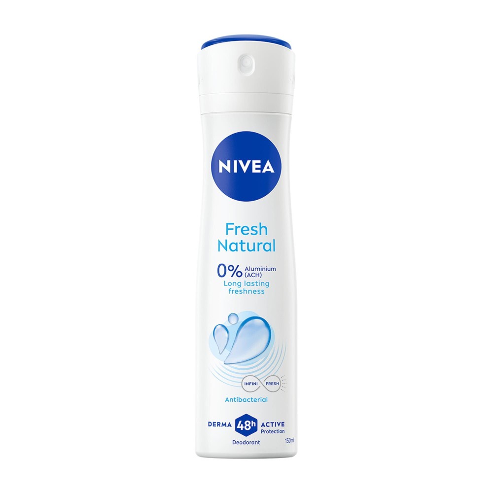 171327 NIVEA DEZODORANT WOMEN SPRAY 150ML FRESH NATURAL 4005808723225