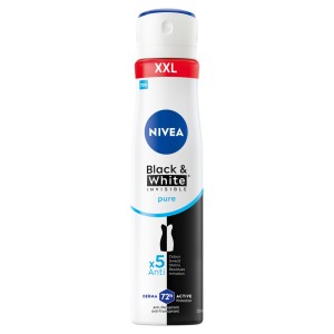 NIVEA DEZODORANT WOMEN SPRAY 250ML BLACK&WHITE INVISIBLE PURE