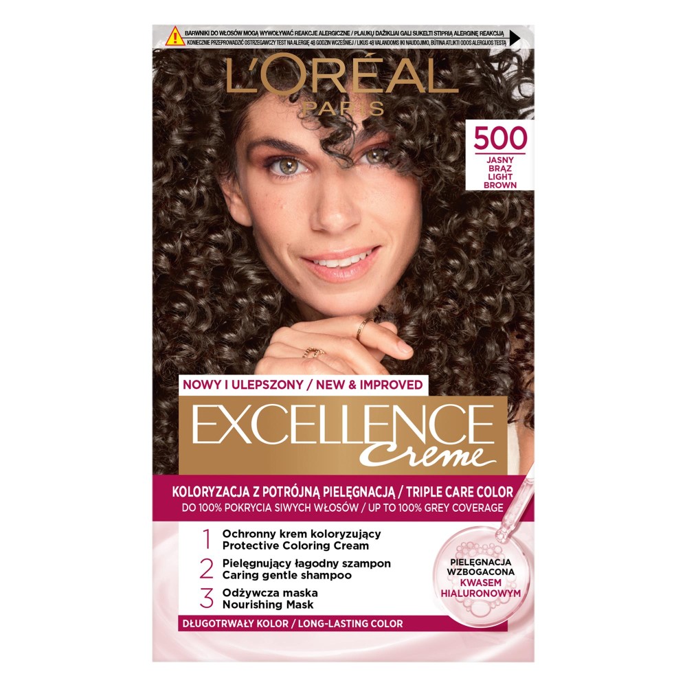 20065 LOREAL EXCELLENCE FARBA KOLORYZUJĄCA   5    JASNY BRĄZ 3600010022527