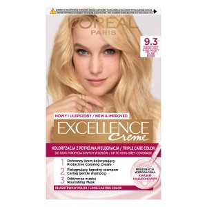 15664 LOREAL EXCELLENCE FARBA KOLORYZUJĄCA   9.3  BARDZO JASNY ZŁOTY BLOND 3600010022619