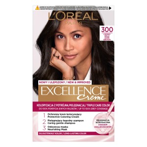 15654 LOREAL EXCELLENCE FARBA KOLORYZUJĄCA   3    CIEMNY BRĄZ 3600010023685