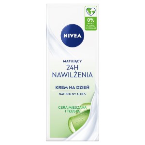 406866 NIVEA 24H NAWILŻENIA KREM DO TWARZY 50ML DZIEŃ MATUJĄCY MIESZANA,TŁUSTA 4005808572663