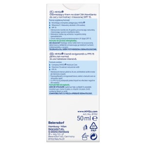 406863 NIVEA 24H NAWILŻENIA KREM DO TWARZY 50ML DZIEŃ ODŚWIEŻAJĄCY NORMALNA 4005900935267