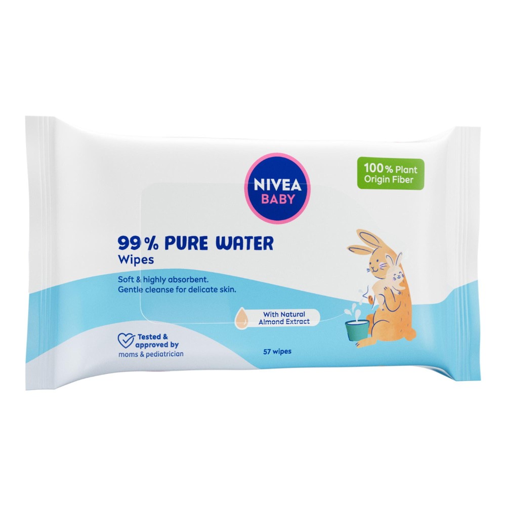 402074 NIVEA BABY CHUSTECZKI NAWILŻANE DLA DZIECI (57) 99% PURE WATER 9005800369228