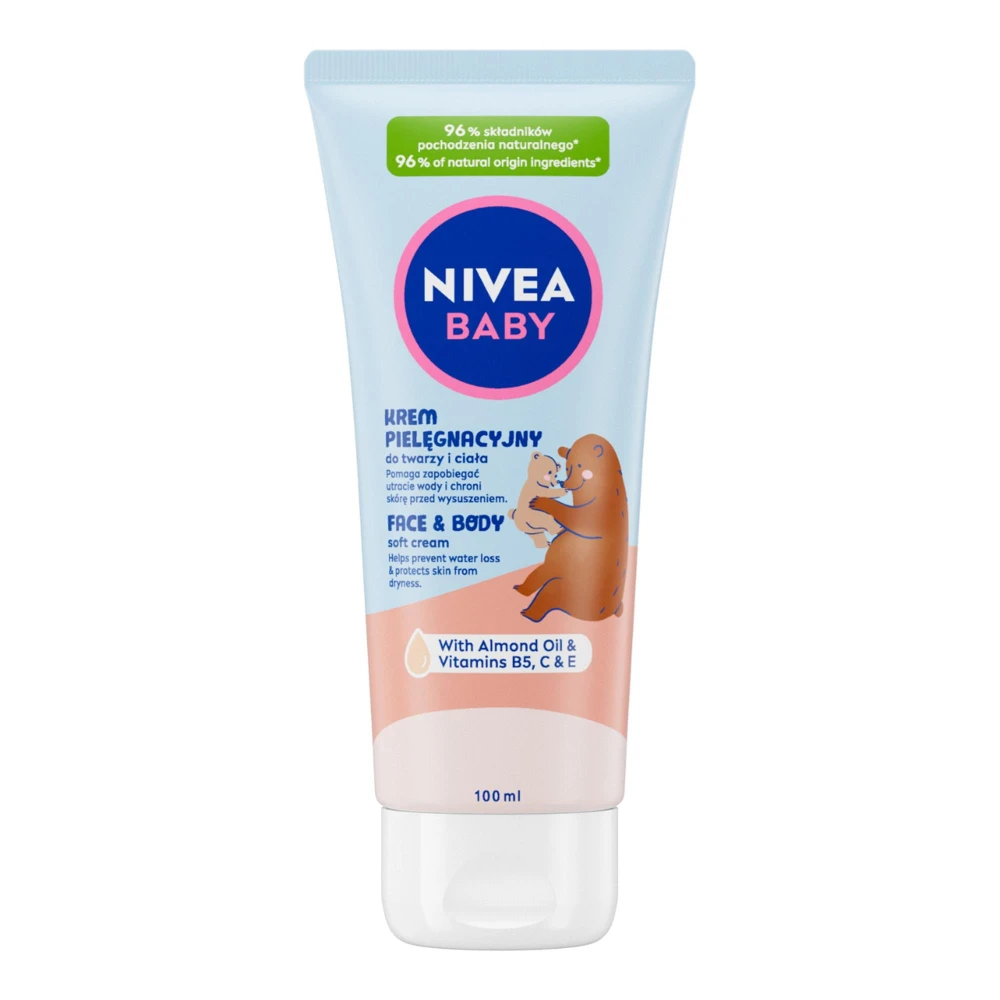 296533 NIVEA BABY KREM DO TWARZY I CIAŁA 100ML PIELĘGNACYJNY 5900017090405