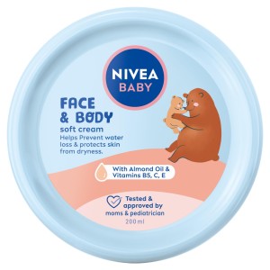 NIVEA BABY KREM DO TWARZY I CIAŁA 200ML PIELĘGNACYJNY