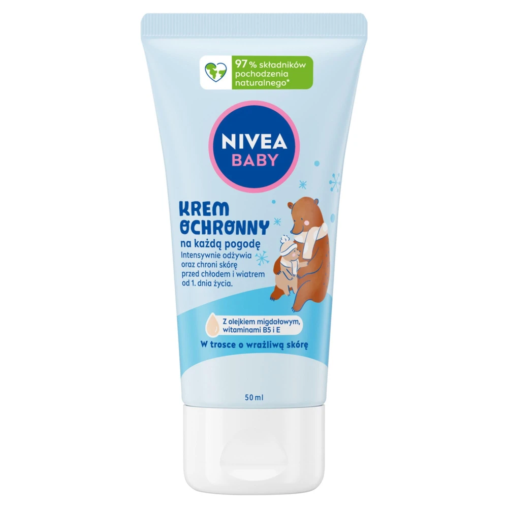 296535 NIVEA BABY OCHRONNY KREM DO TWARZY 50ML NA KAŻDĄ POGODĘ 42439554