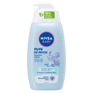 296540 NIVEA BABY PŁYN DO MYCIA CIAŁA 450ML ŁAGODNA KĄPIEL 5900017090467