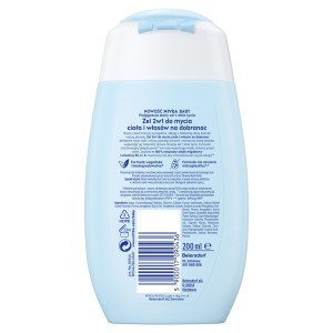 296541 NIVEA BABY ŻEL DO MYCIA CIAŁA I WŁOSÓW 200ML 2W1 NA DOBRANOC 5900017090436