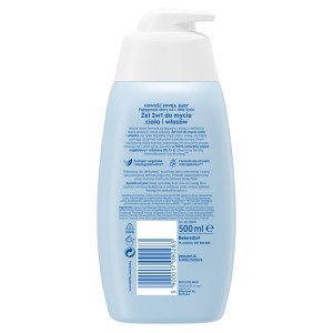 296538 NIVEA BABY ŻEL DO MYCIA CIAŁA I WŁOSÓW 500ML 2W1 5900017090283