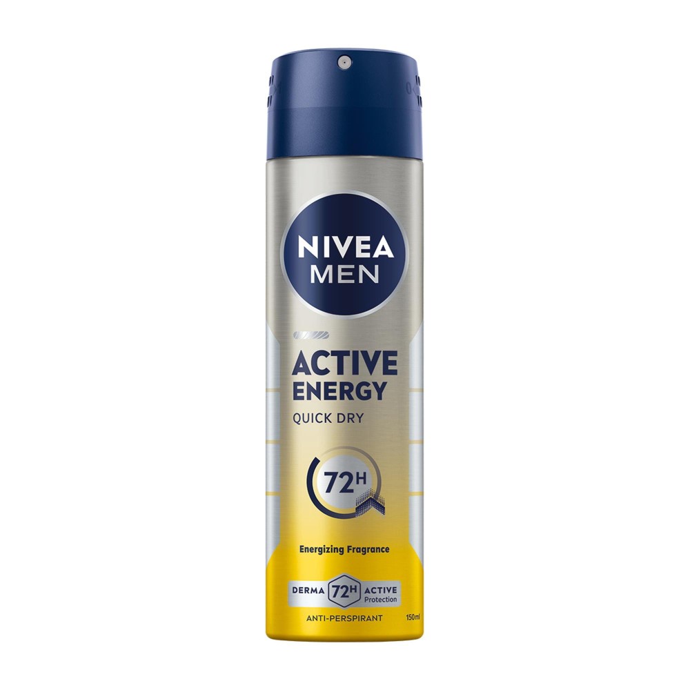 261876 NIVEA DEZODORANT MEN SPRAY 150ML ACTIVE ENERGY 5900017079431