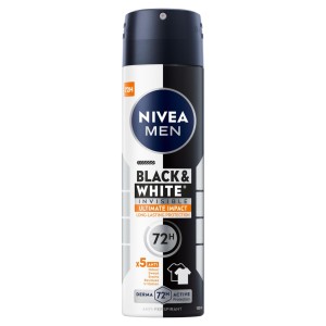 249444 NIVEA DEZODORANT MEN SPRAY 150ML BLACK&WHITE INVISIBLE ULTIMATE IMPACT 5900017074306