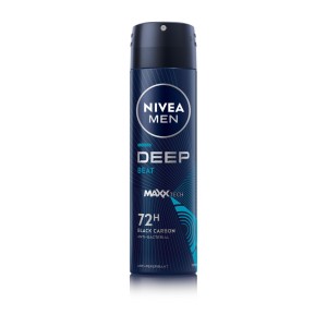411131 NIVEA DEZODORANT MEN SPRAY 150ML DEEP BLACK BEET 72H BLACK CARBON 9005800379517