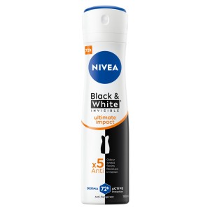 NIVEA DEZODORANT WOMEN SPRAY 150ML BLACK&WHITE INVISIBLE ULTIMATE IMPACT