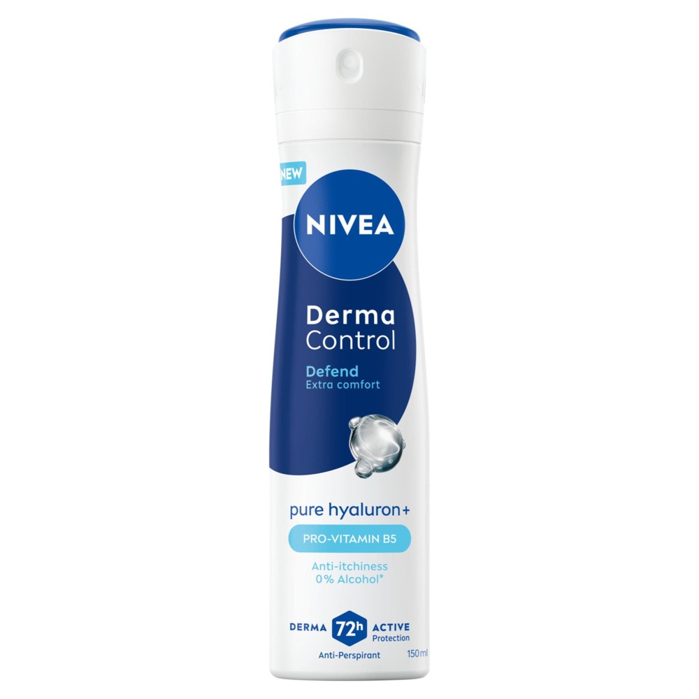 413323 NIVEA DEZODORANT WOMEN SPRAY 150ML DERMA CONTROL DEFEND 5900017099736
